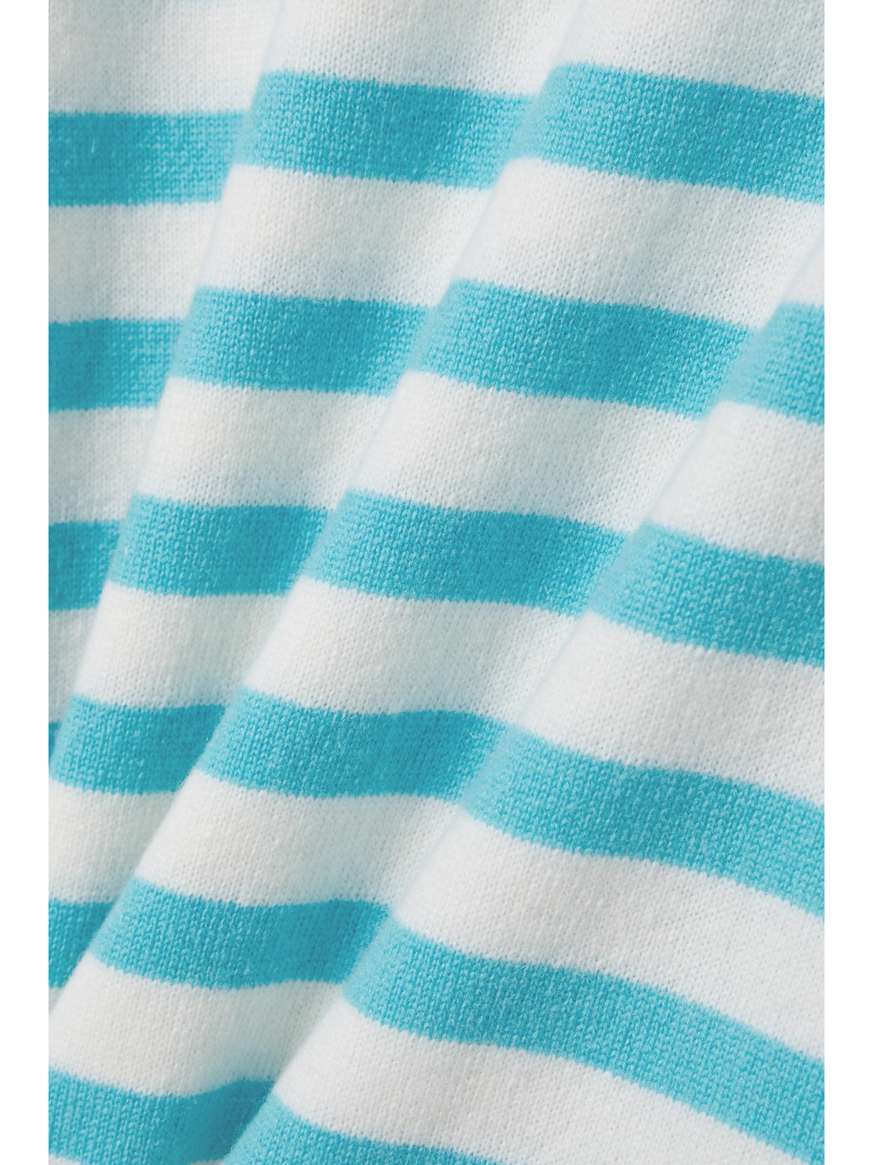 Shop Allude Striped Wool And Cashmere-blend Midi Dress In Blue