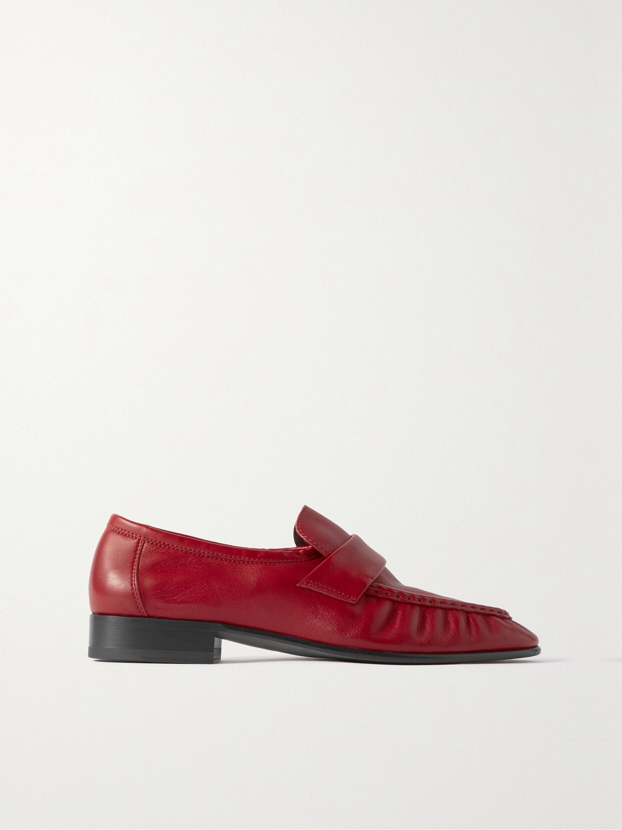 The Row - Leather Loafers - Red