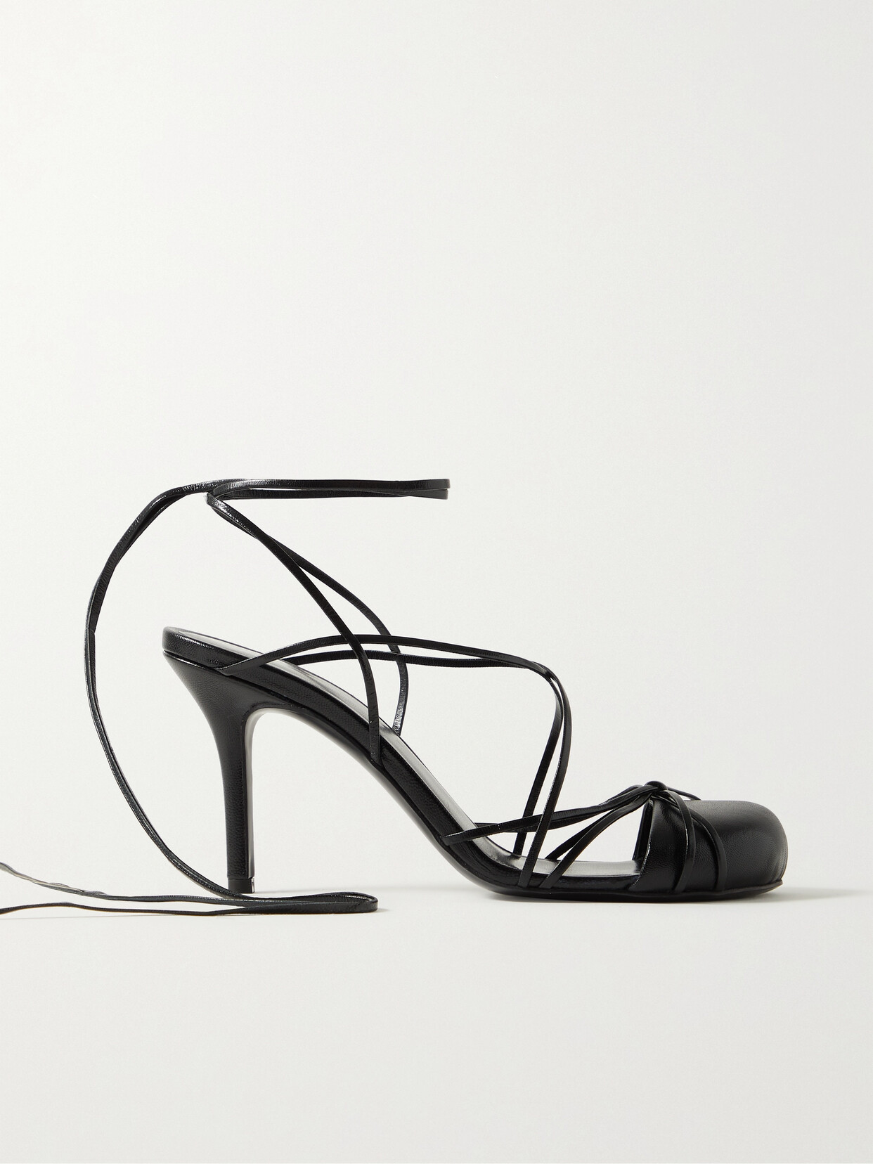 Shop The Row Joan Lace-up Leather Pumps In Black