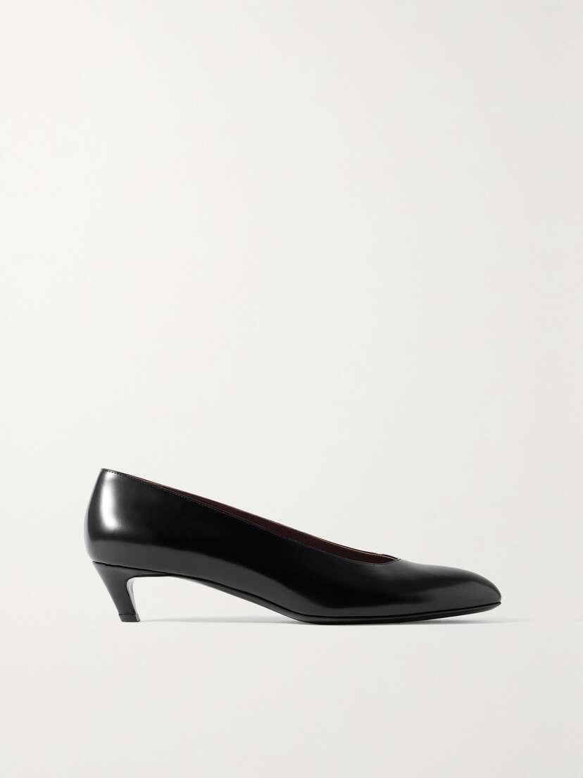 The Row Glossed-leather Pumps