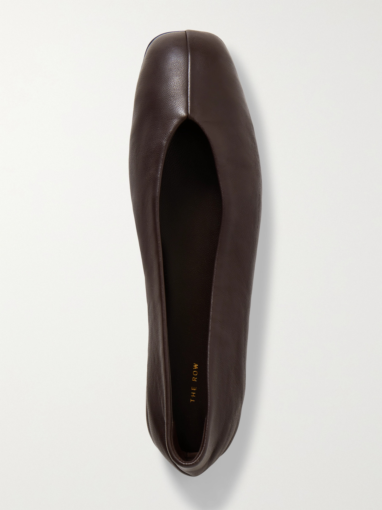 The Row Eva Leather Ballet Flats In Unknown