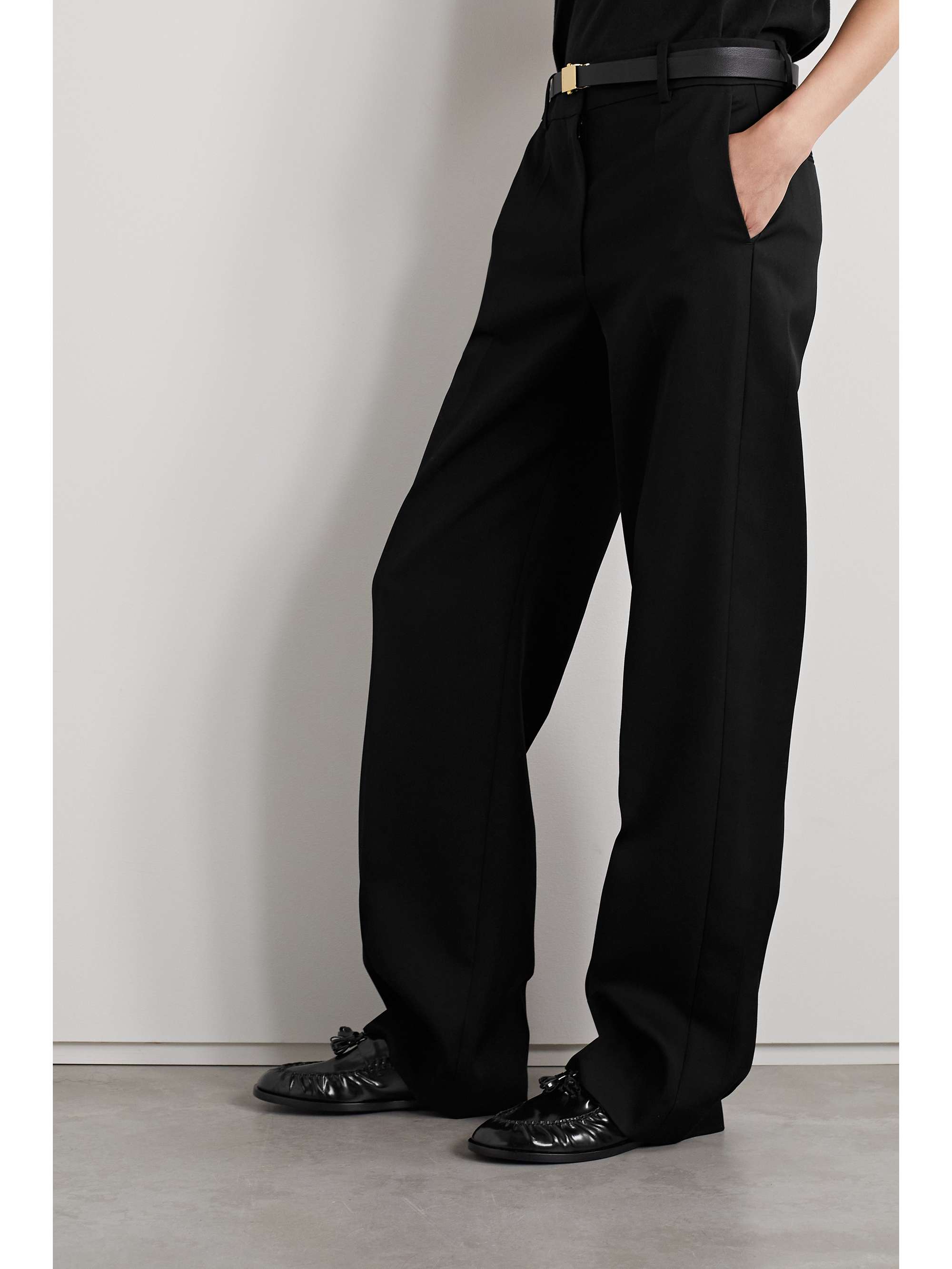 THE ROW Tasseled leather loafers