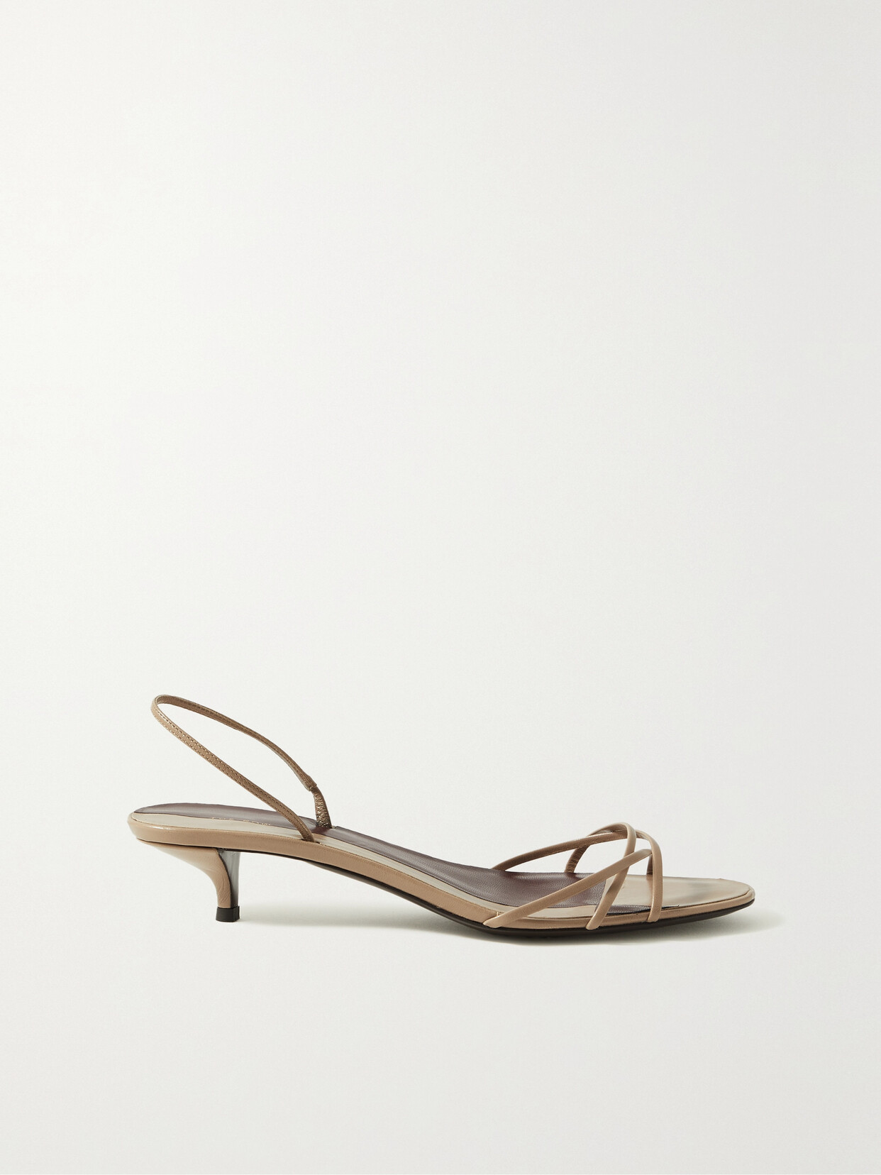 The Row - Harlow Leather Slingback Sandals - Off-white