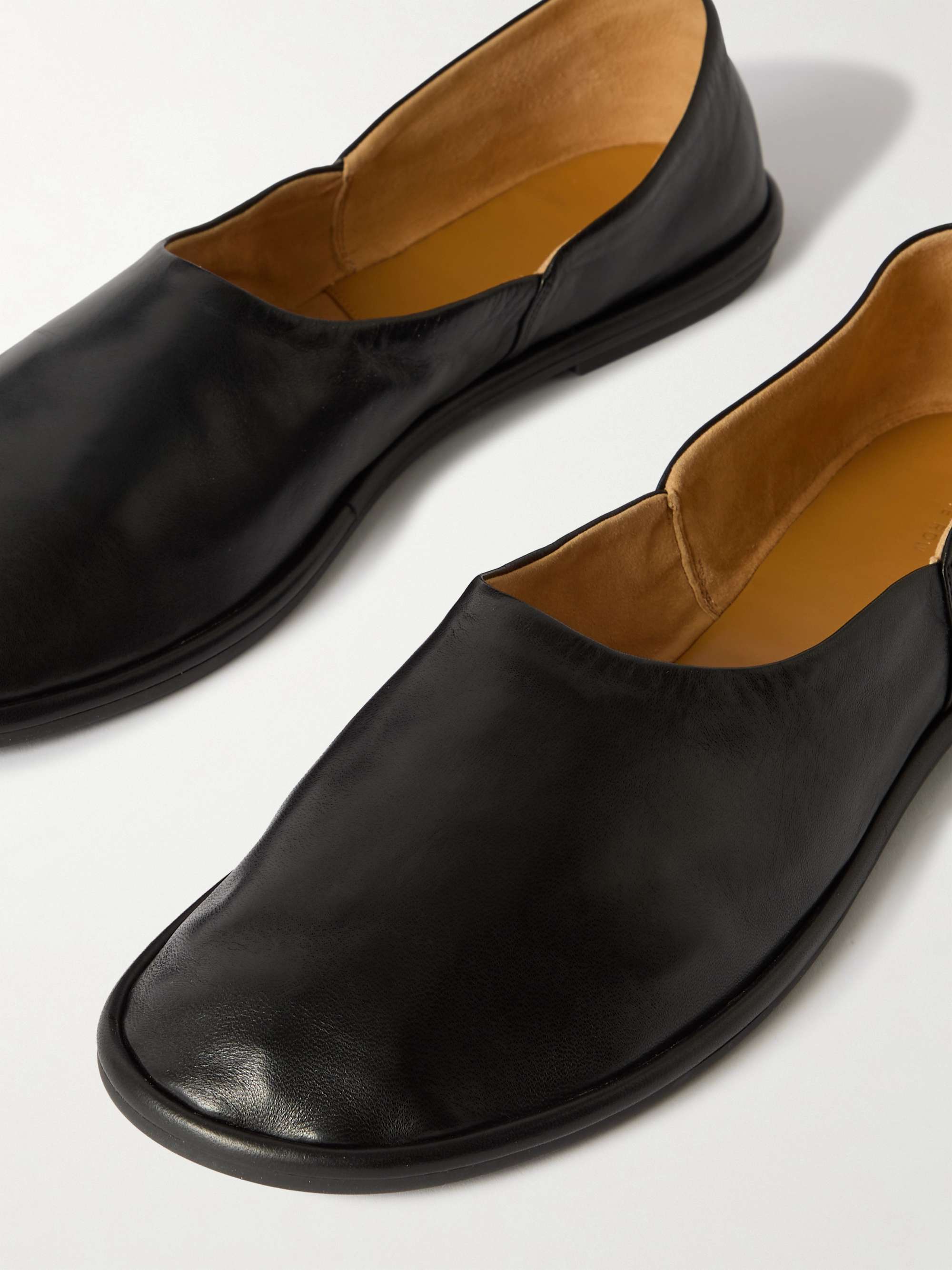 THE ROW Canal leather ballet flats