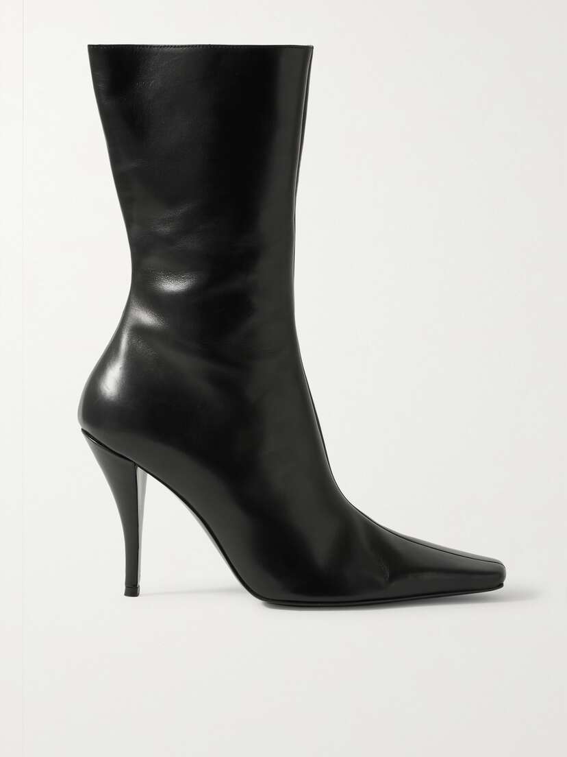 The Row Shrimpton Leather Ankle Boots