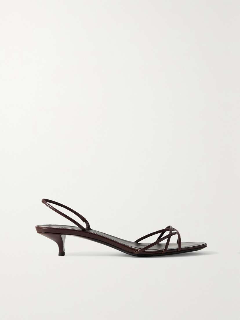 The Row Harlow Leather Slingback Sandals