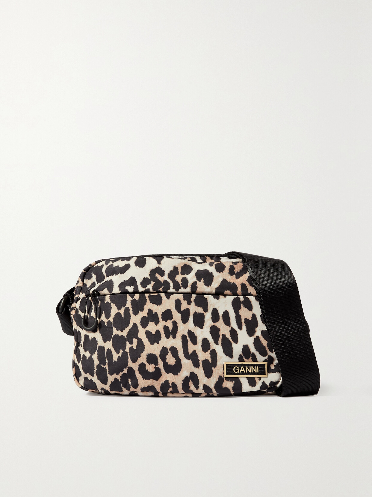 GANNI - + Net Sustain Leopard-print Recycled-shell Shoulder Bag - Animal print