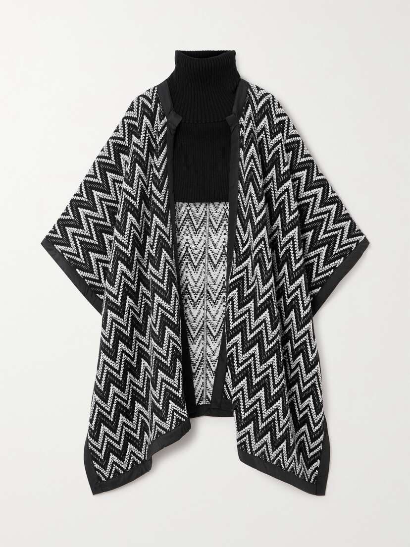 Missoni Convertible Crochet-knit And Ribbed Wool Turtleneck Wrap