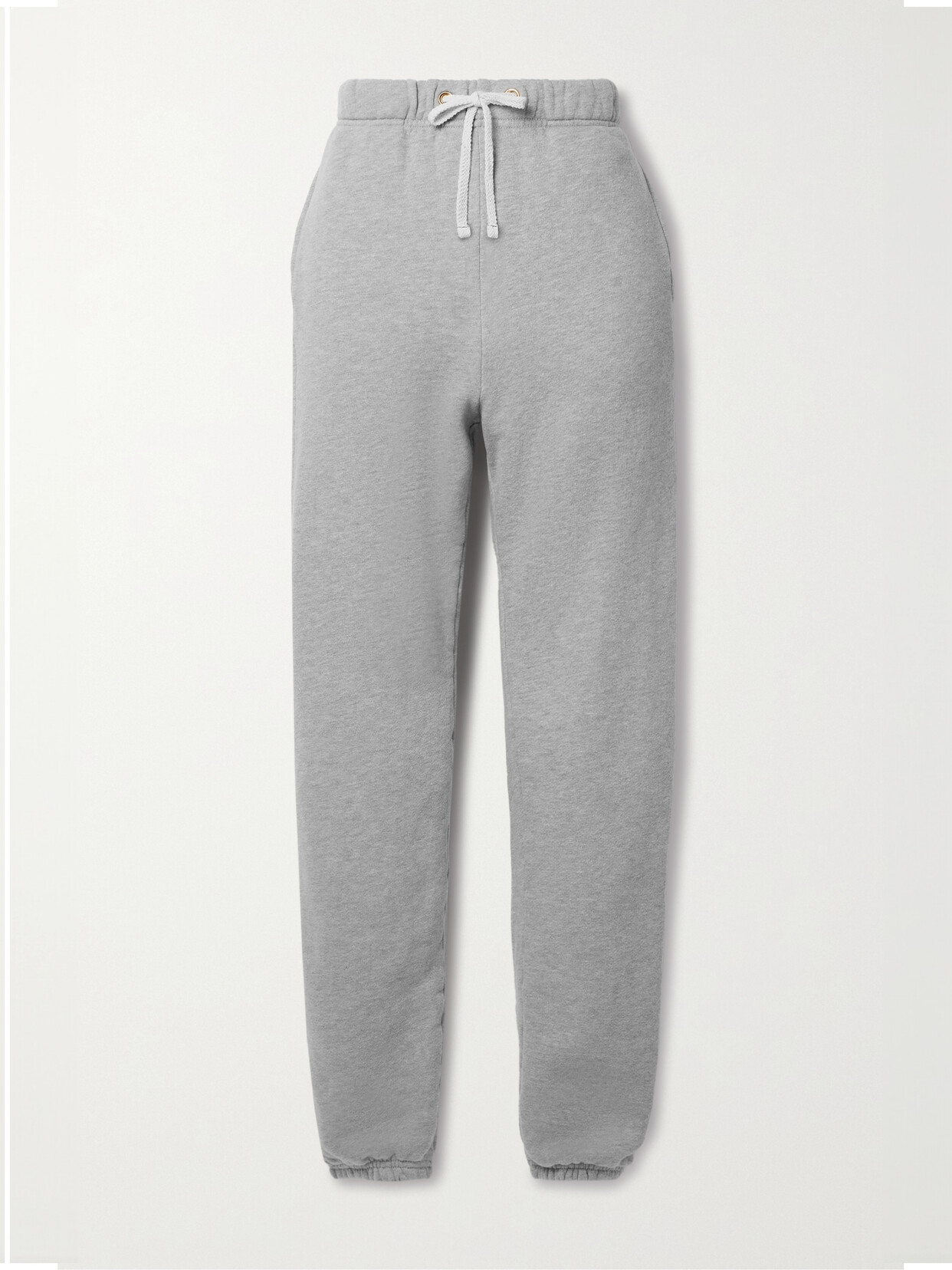 Les Tien Dylan Cotton-jersey Track Pants In Gray