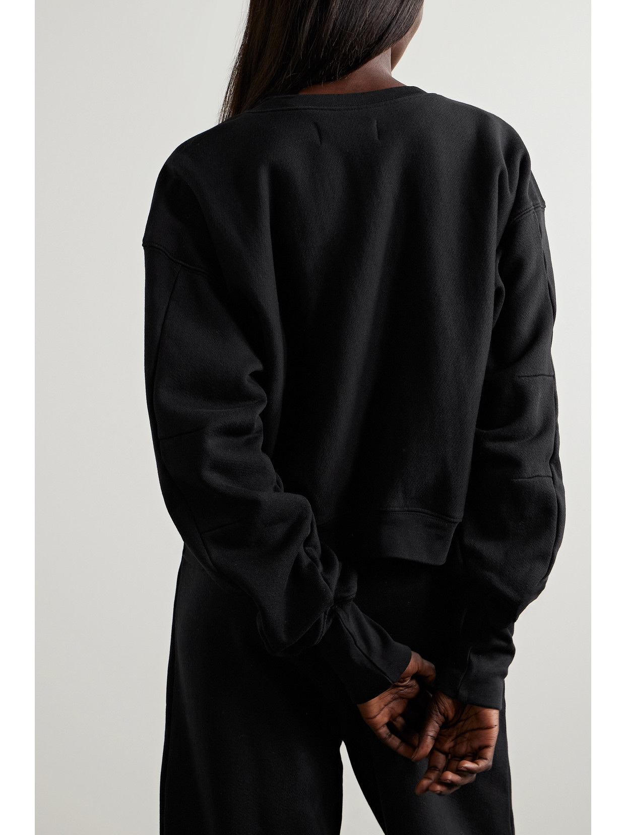 LES TIEN RYDER COTTON-JERSEY SWEATSHIRT