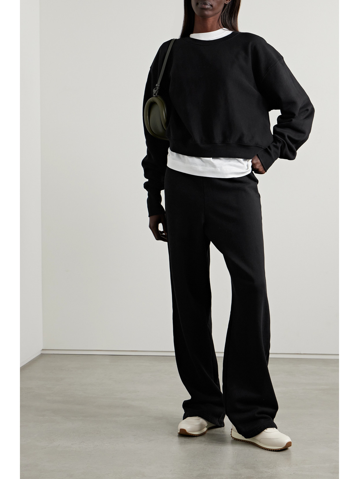 LES TIEN RYDER COTTON-JERSEY SWEATSHIRT