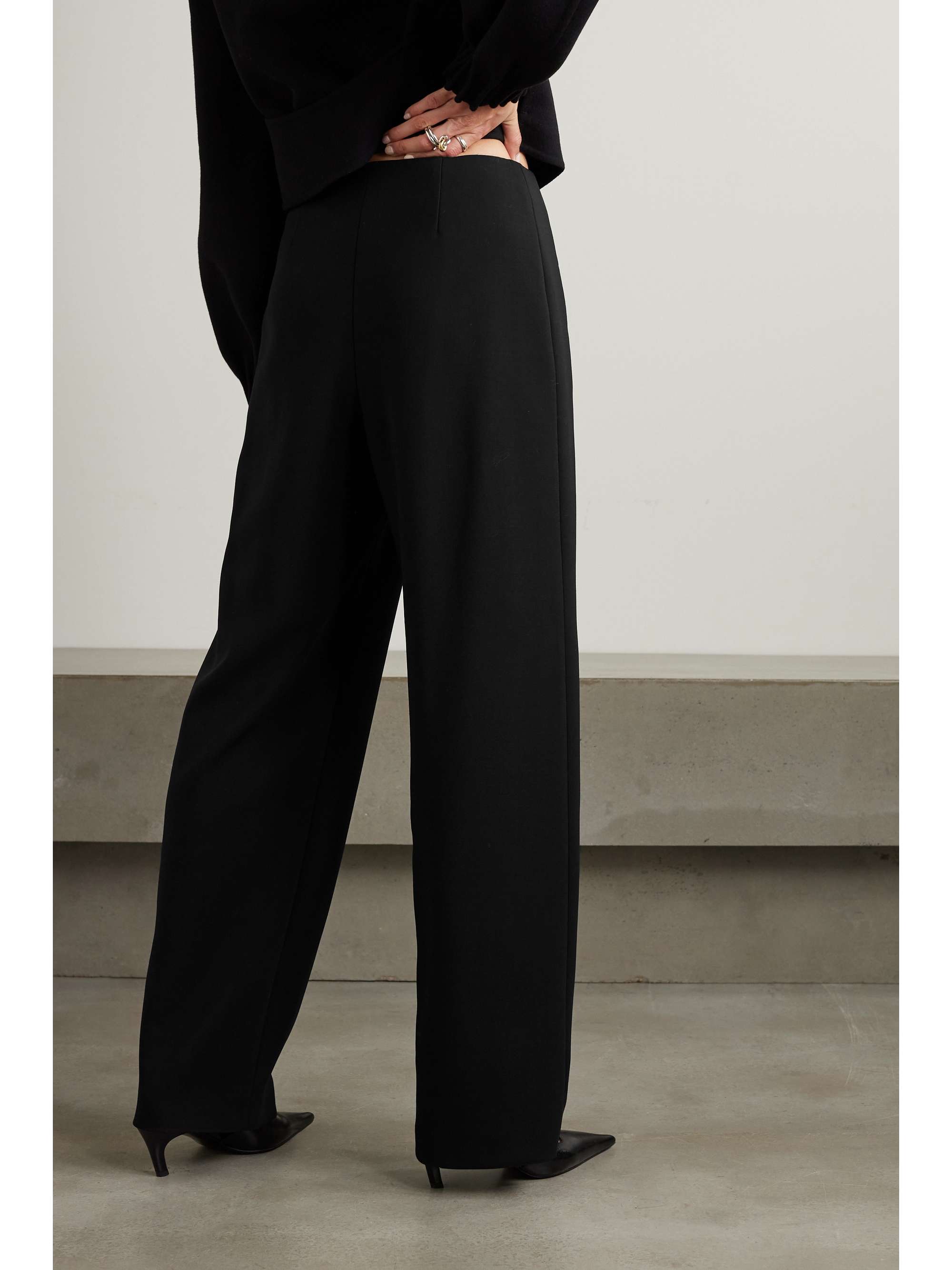 ポイント10倍】 Flow MURRAL string black trousers カジュアルパンツ