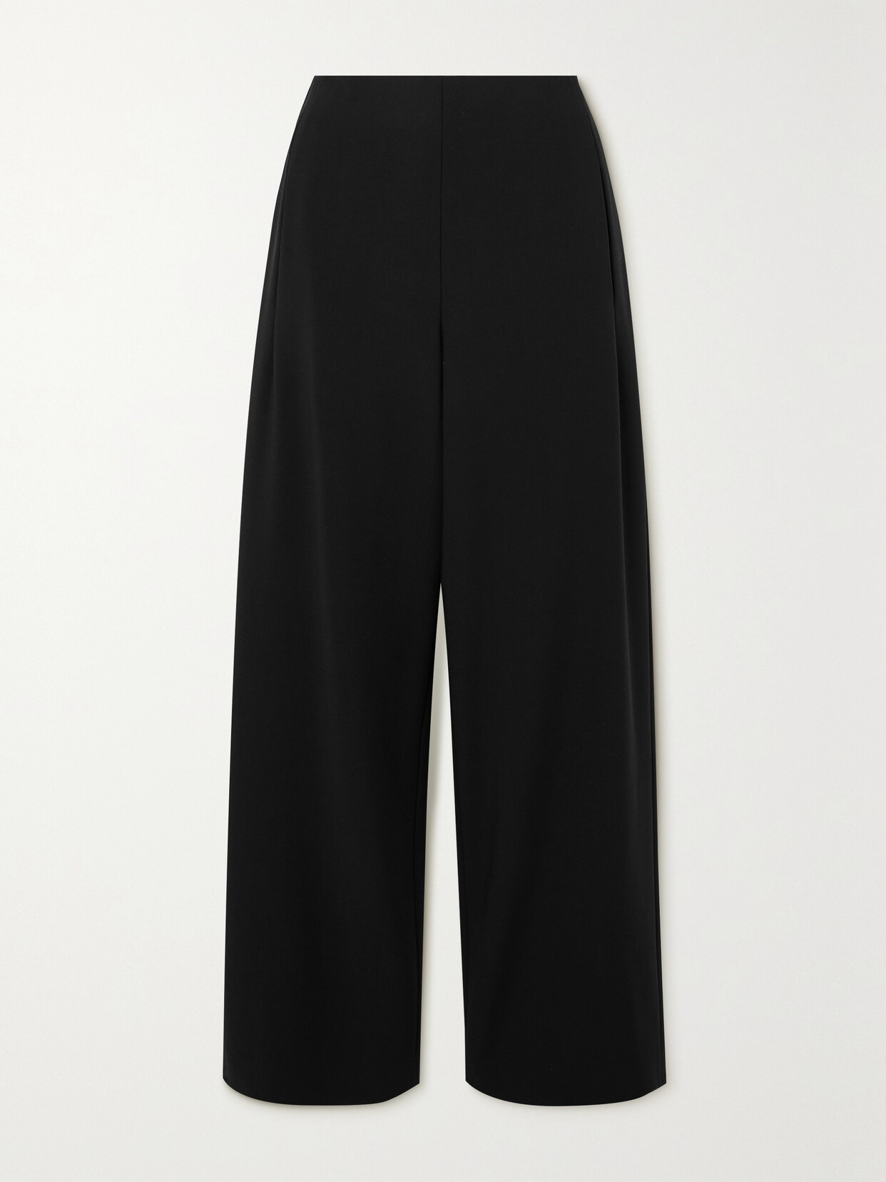 Fforme Larissa Wool-blend Twill Straight-leg Pants In Black