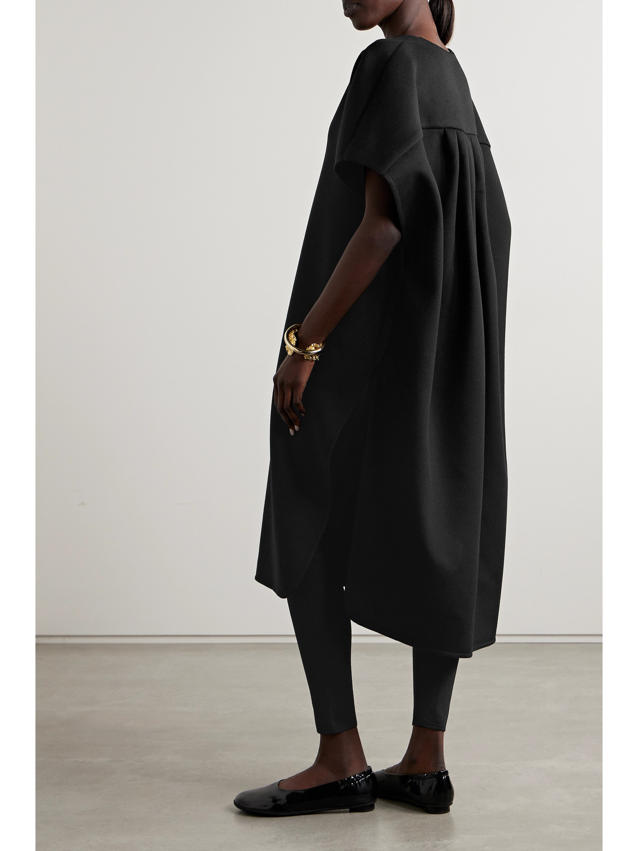 Fforme Nash Wool-felt Tunic In Black