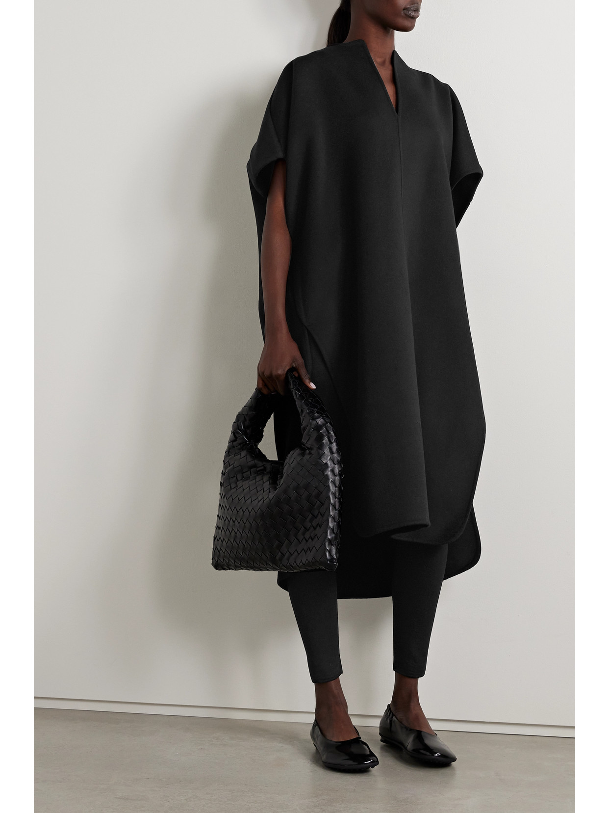 Fforme Nash Wool-felt Tunic In Black