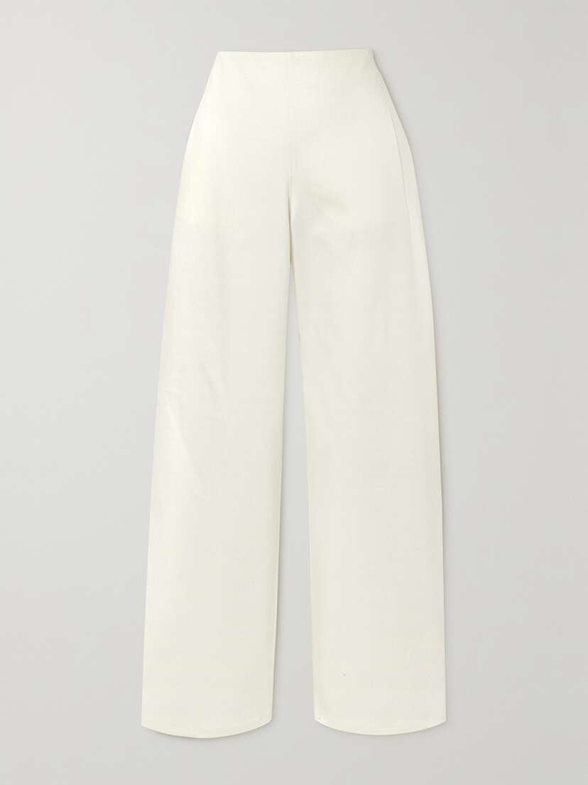 FFORME + Net Sustain Jagger Wide-leg Organic Cotton-blend Pants