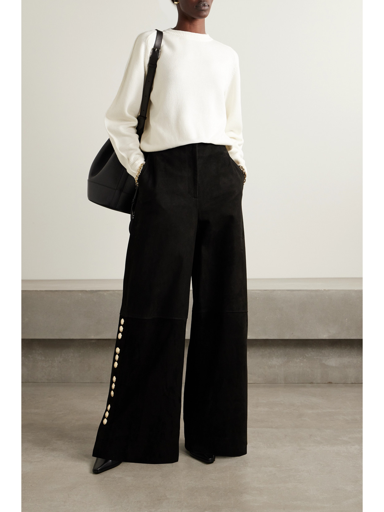 + Net Sustain Hannah Pleated Cashmere Sweater