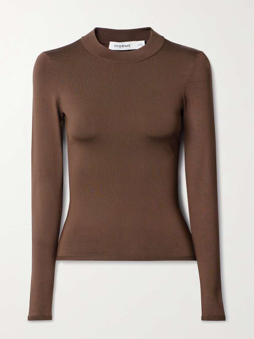 FFORME + Net Sustain Freya Organic Silk-blend Jersey Top