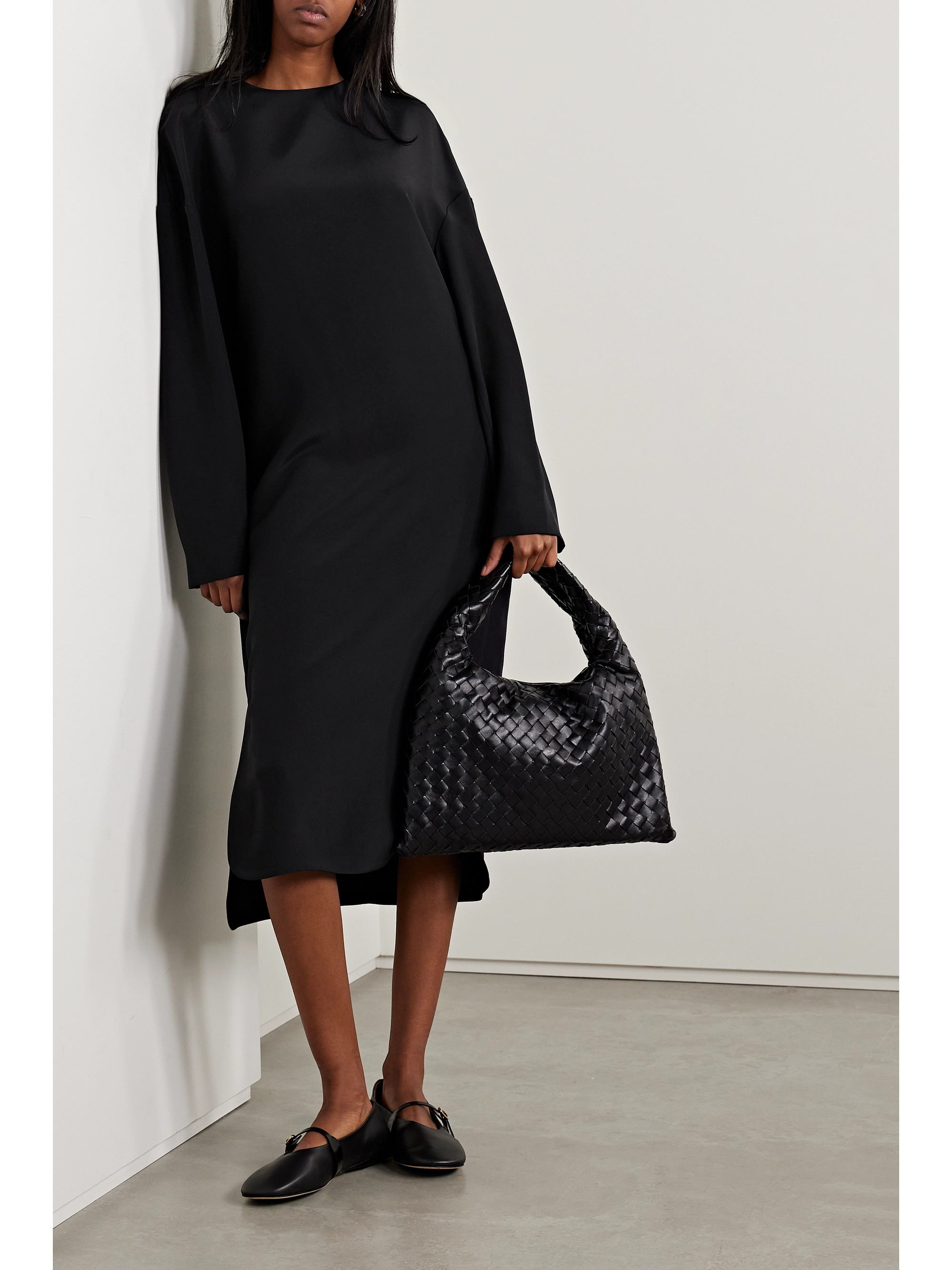 Fforme Sadie silk-crepe midi dress