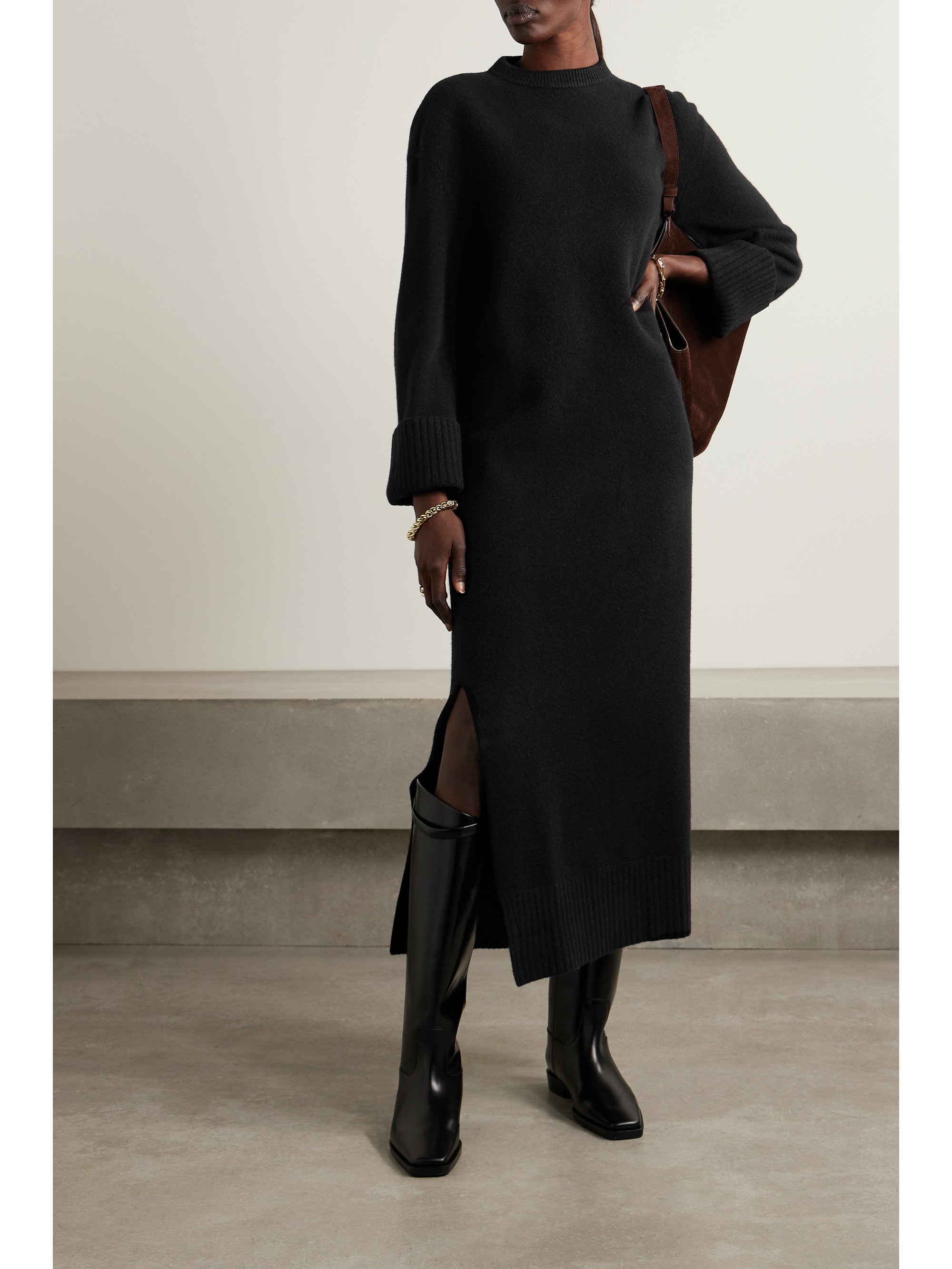 Fforme + NET SUSTAIN Ainsley wool-blend midi dress