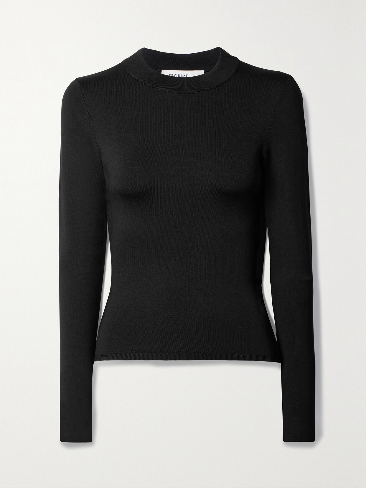 Fforme Freya Silk-blend Top In Black