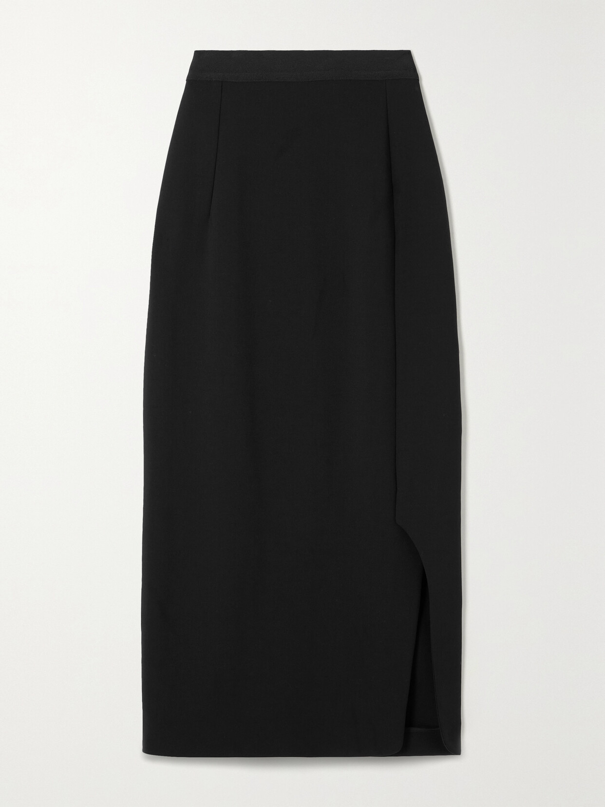 FFORME - Sabreen Wool-blend Gabardine Midi Skirt - Black