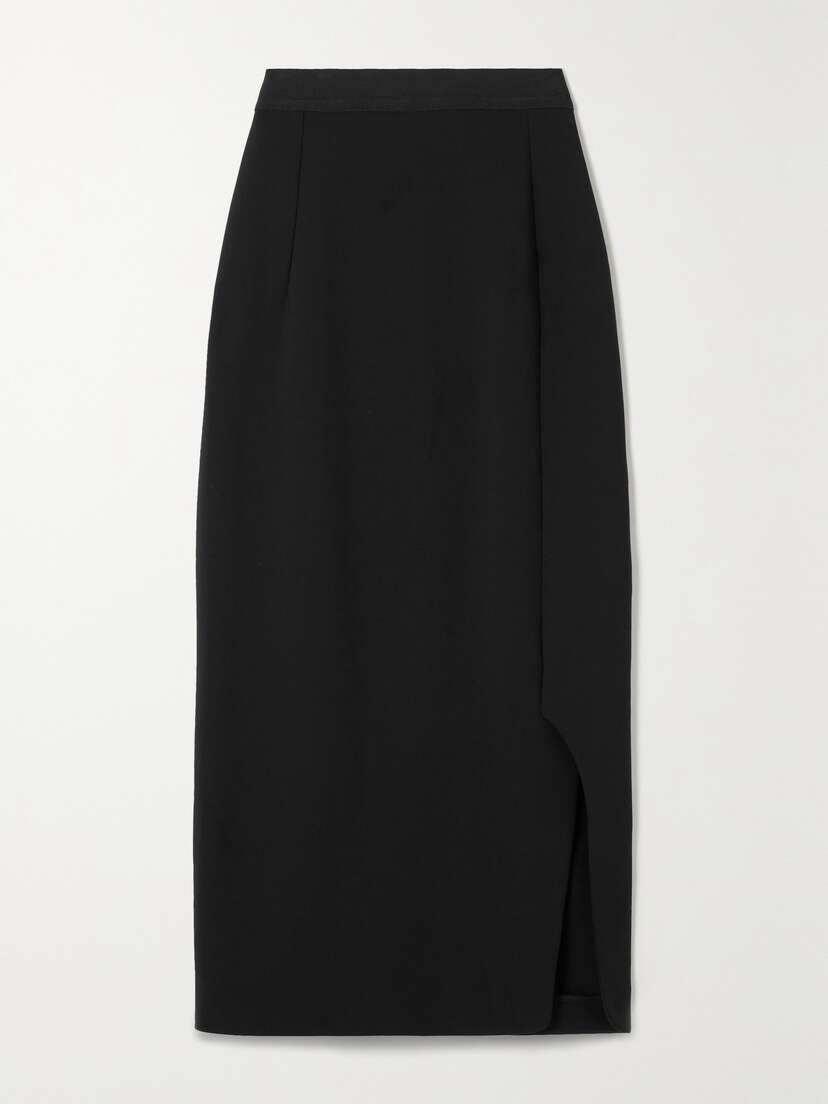 FFORME Sabreen Wool-blend Gabardine Midi Skirt