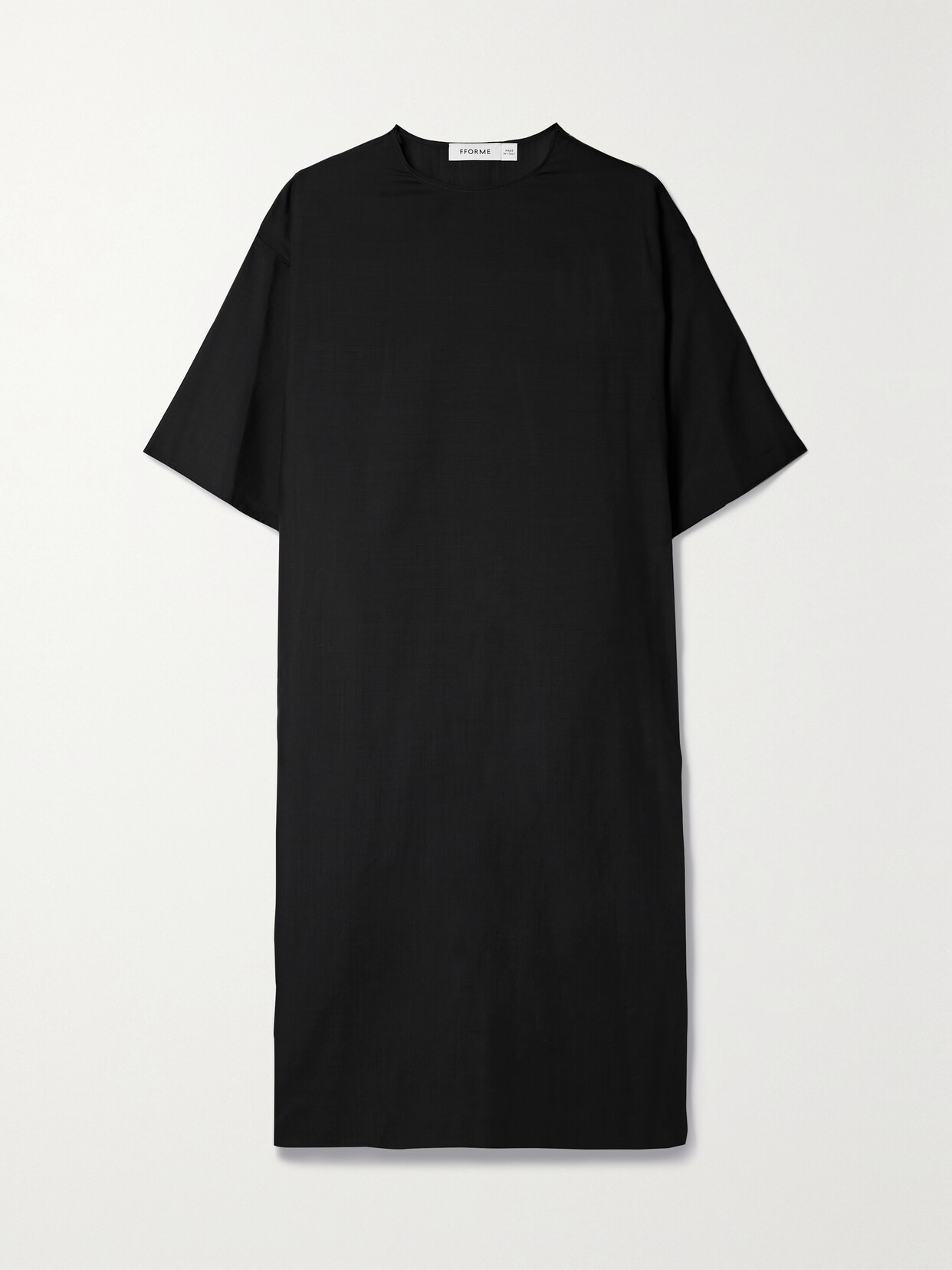 Fforme Keon Wool Midi Dress In Black