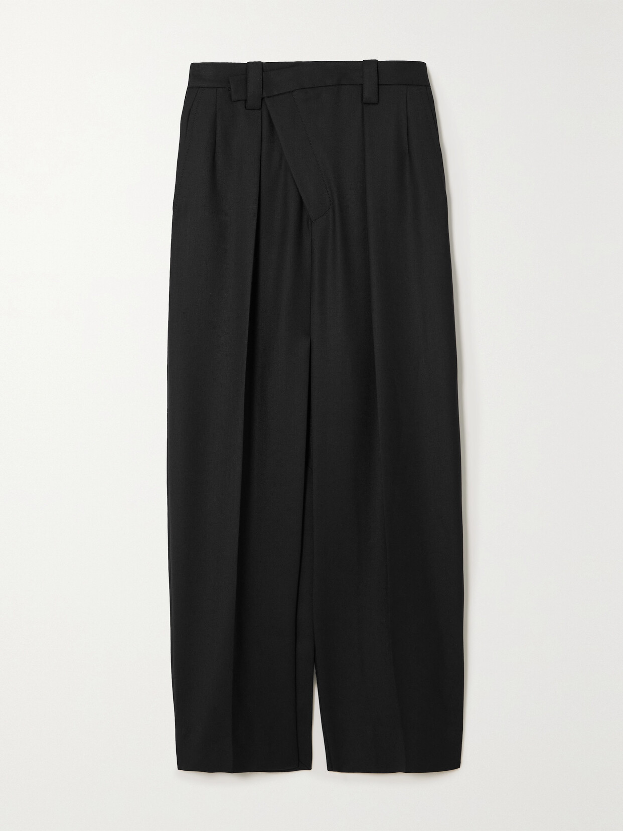 VICTORIA BECKHAM WRAP-EFFECT TWILL MAXI SKIRT