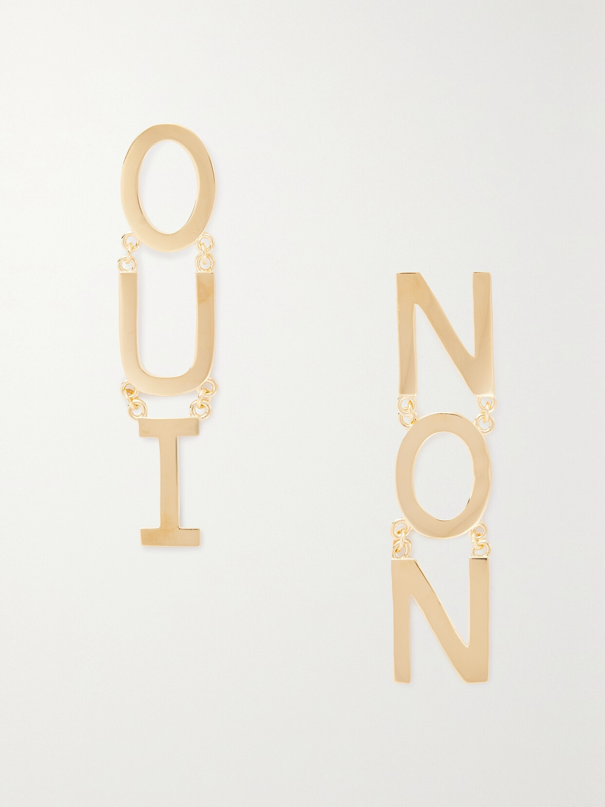Martha Calvo Oui Et Non Gold-plated Earrings