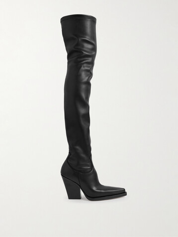Paris Texas Vegas faux stretch-leather over-the-knee boots