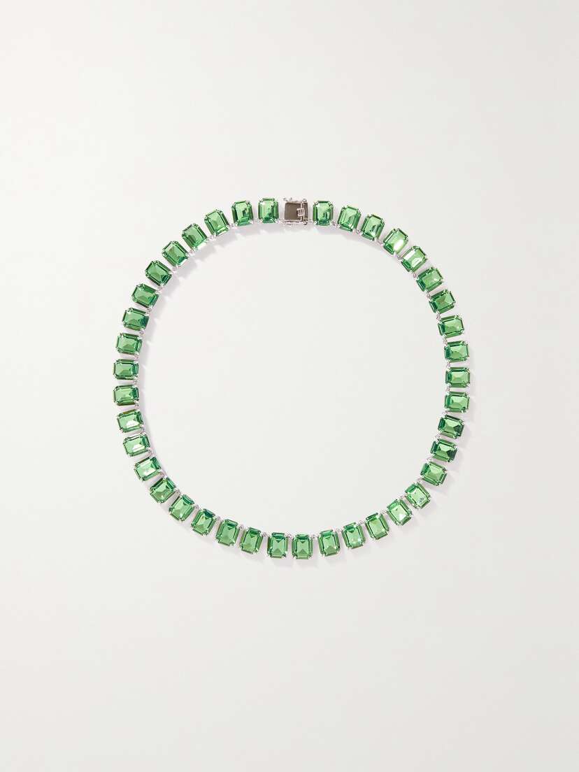 Martha Calvo Anna Silver-tone Crystal Necklace