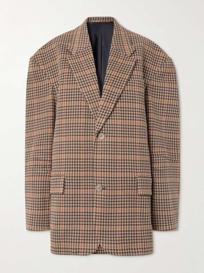Balenciaga Houndstooth Knitted Blazer