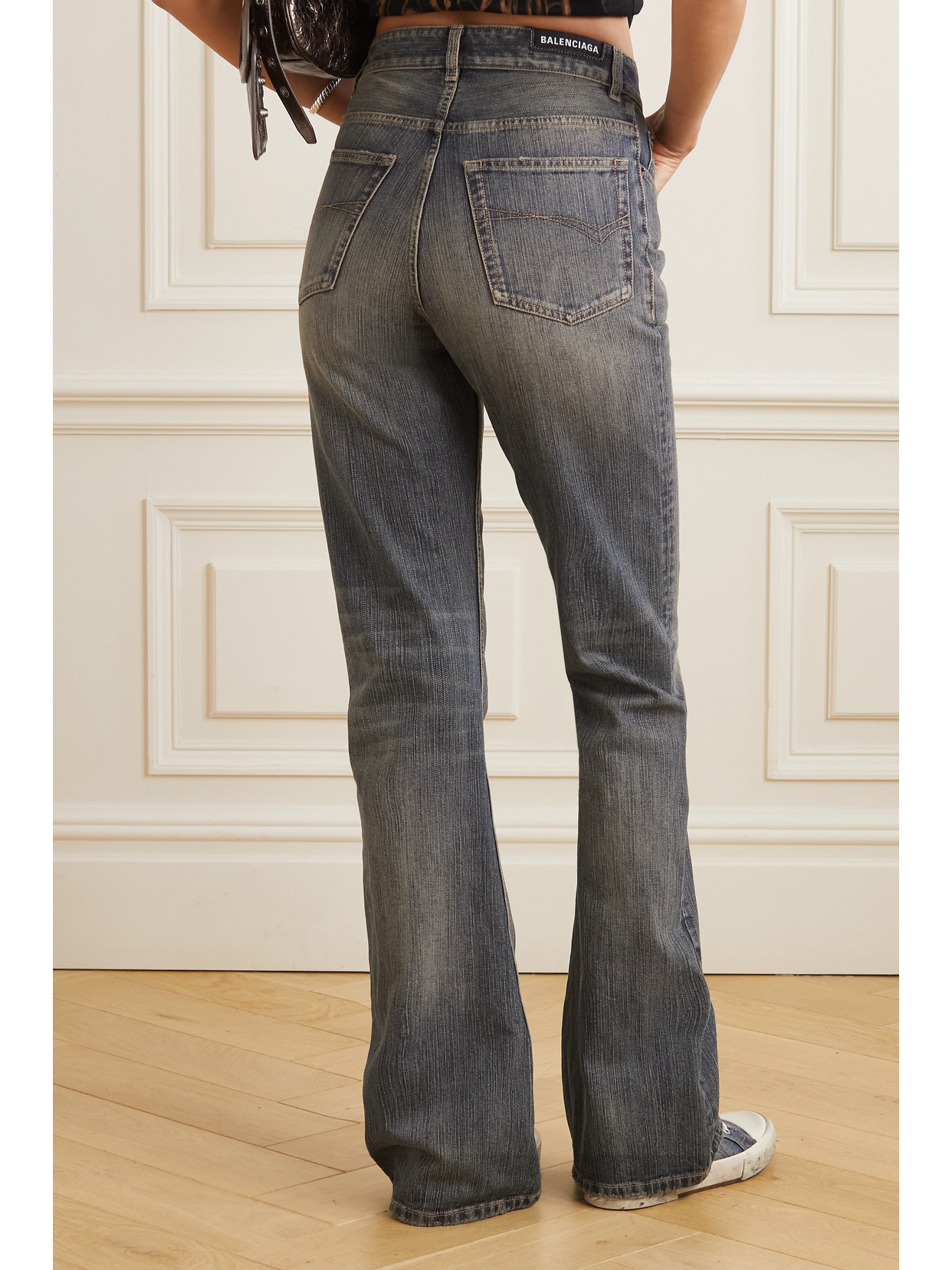 High-Rise Bootcut Jeans