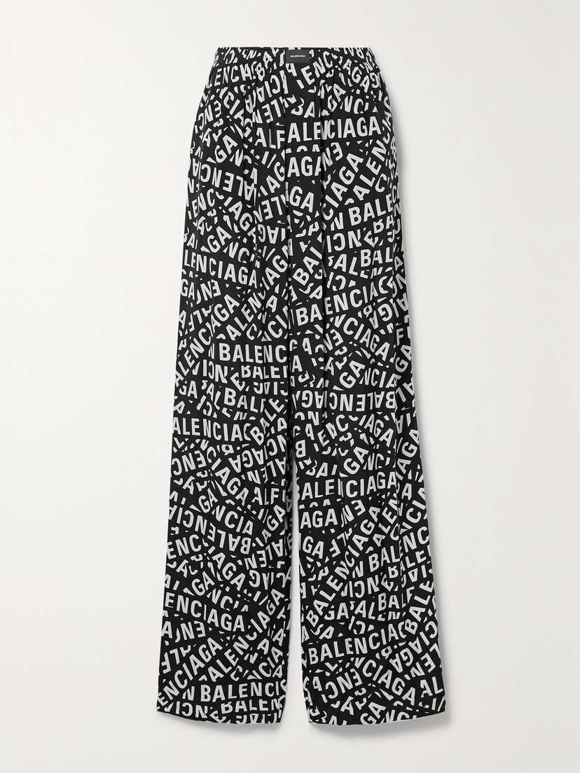 Balenciaga Printed Poplin Pajama Pants