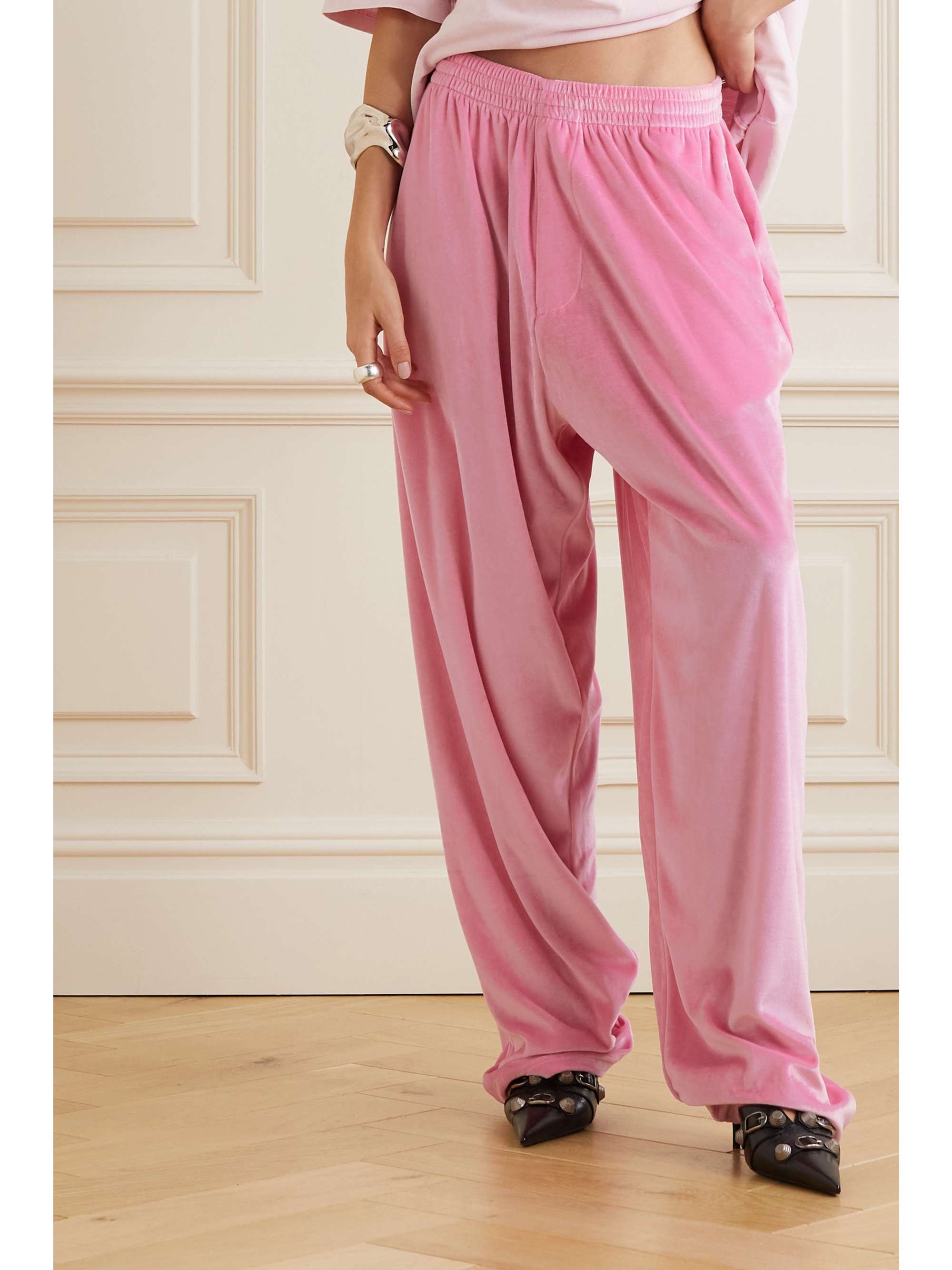 balenciaga pants womens red