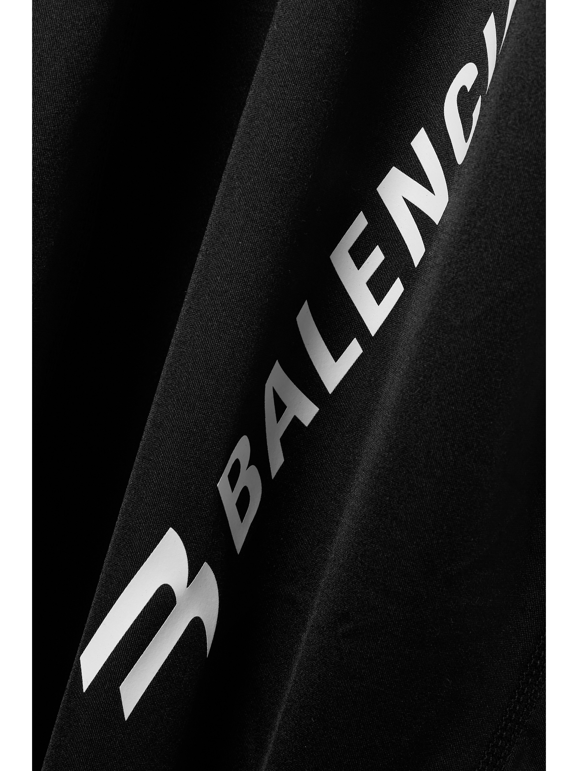 Balenciaga Printed open-back stretch-jersey turtleneck gown thumbnail
