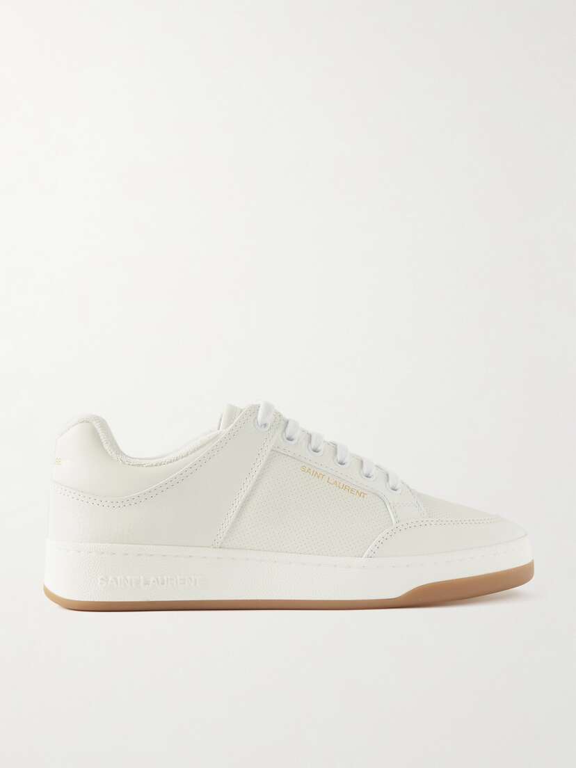 Saint Laurent Sl/61 Perforated Leather Sneakers