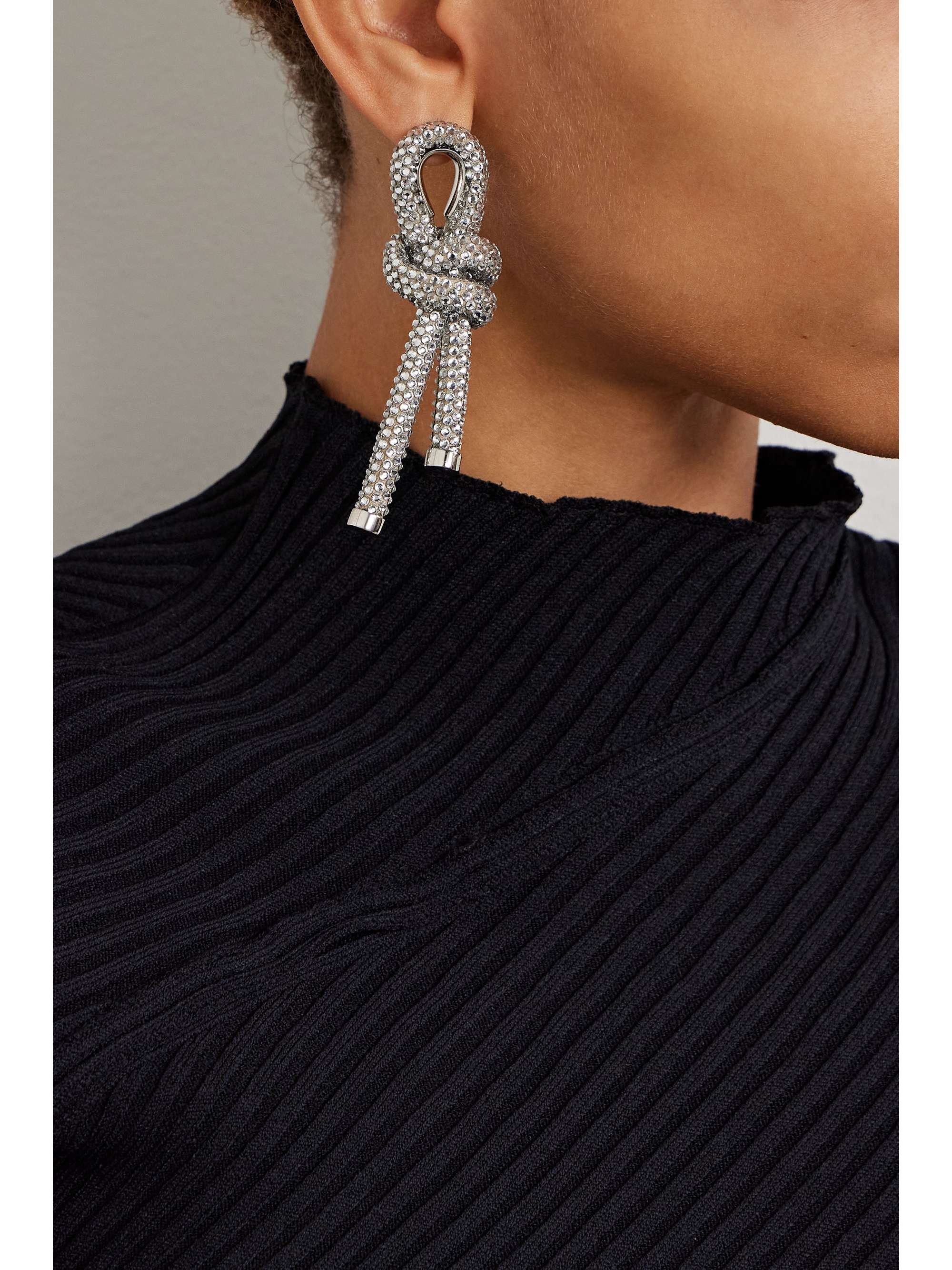 Balenciaga discount silver earrings