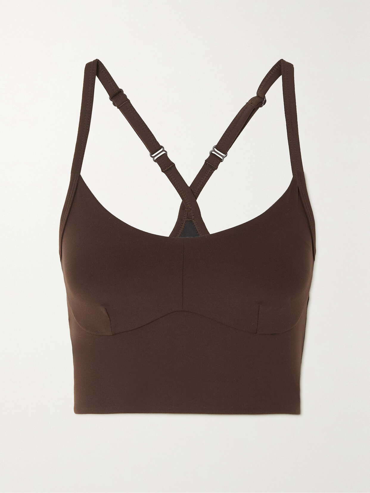 Varley Always Surrey Stretch Recycled Sports Bra - Brown