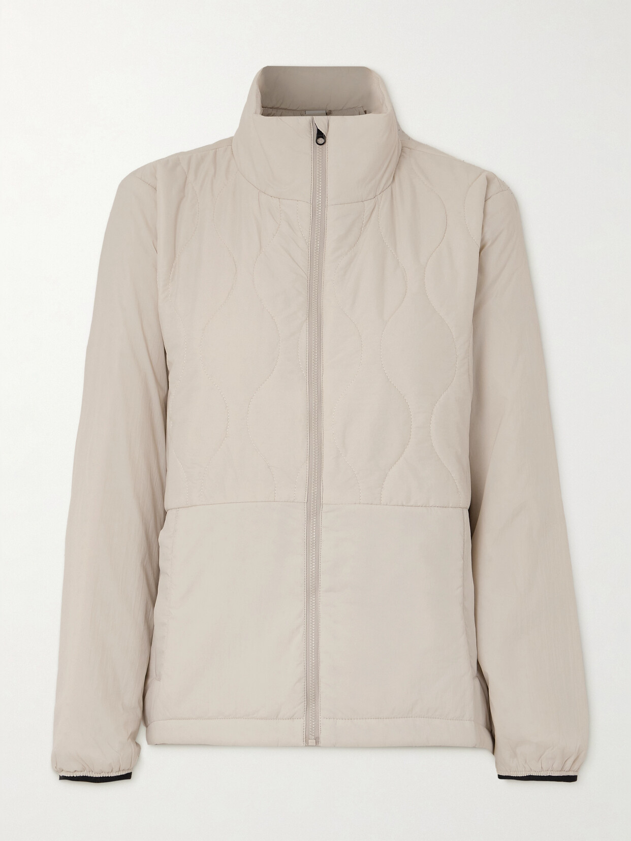 Varley Kai Quilted Shell Jacket In Cream