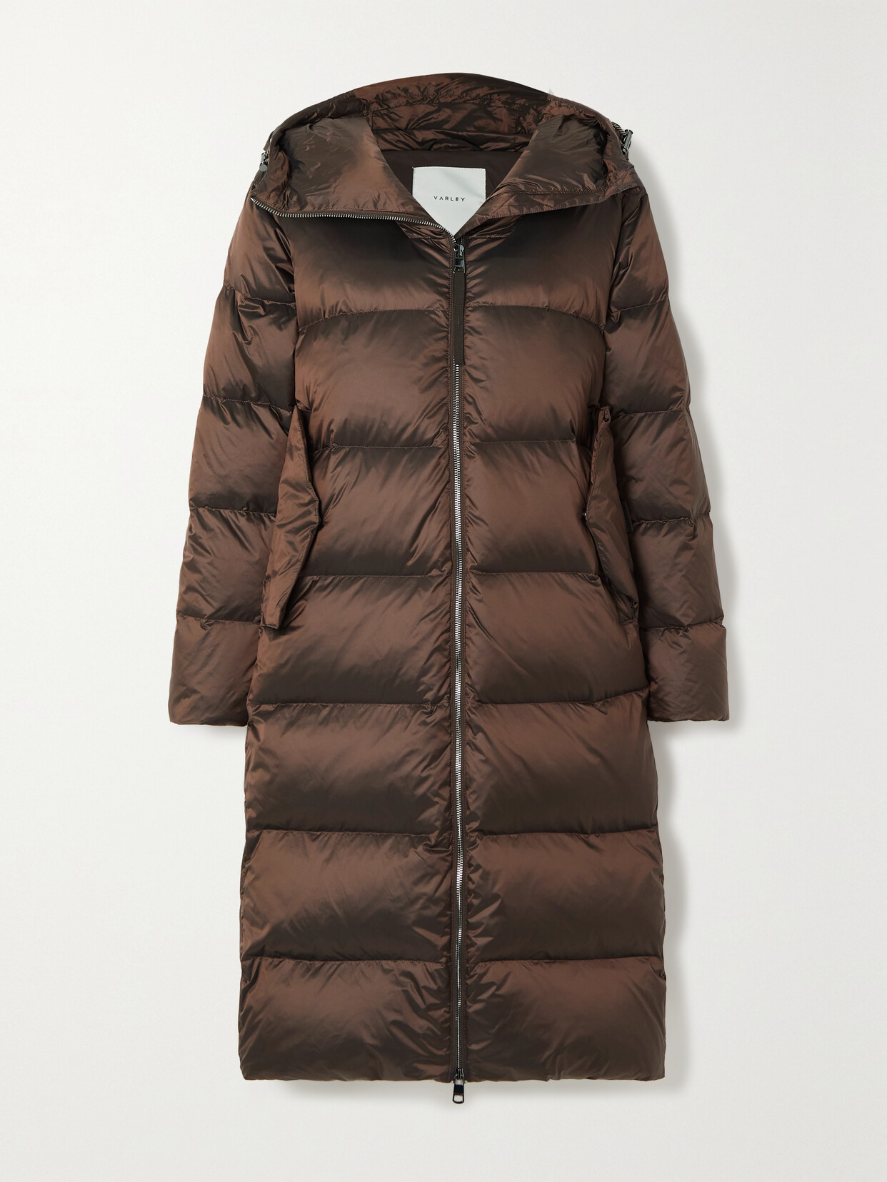 Shop Varley Payton Quilted Metallic Shell Down Coat