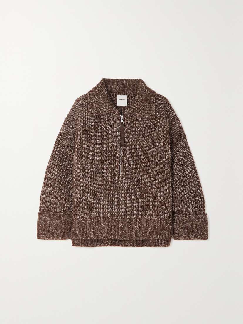 Varley Amelia Ribbed-knit Sweater
