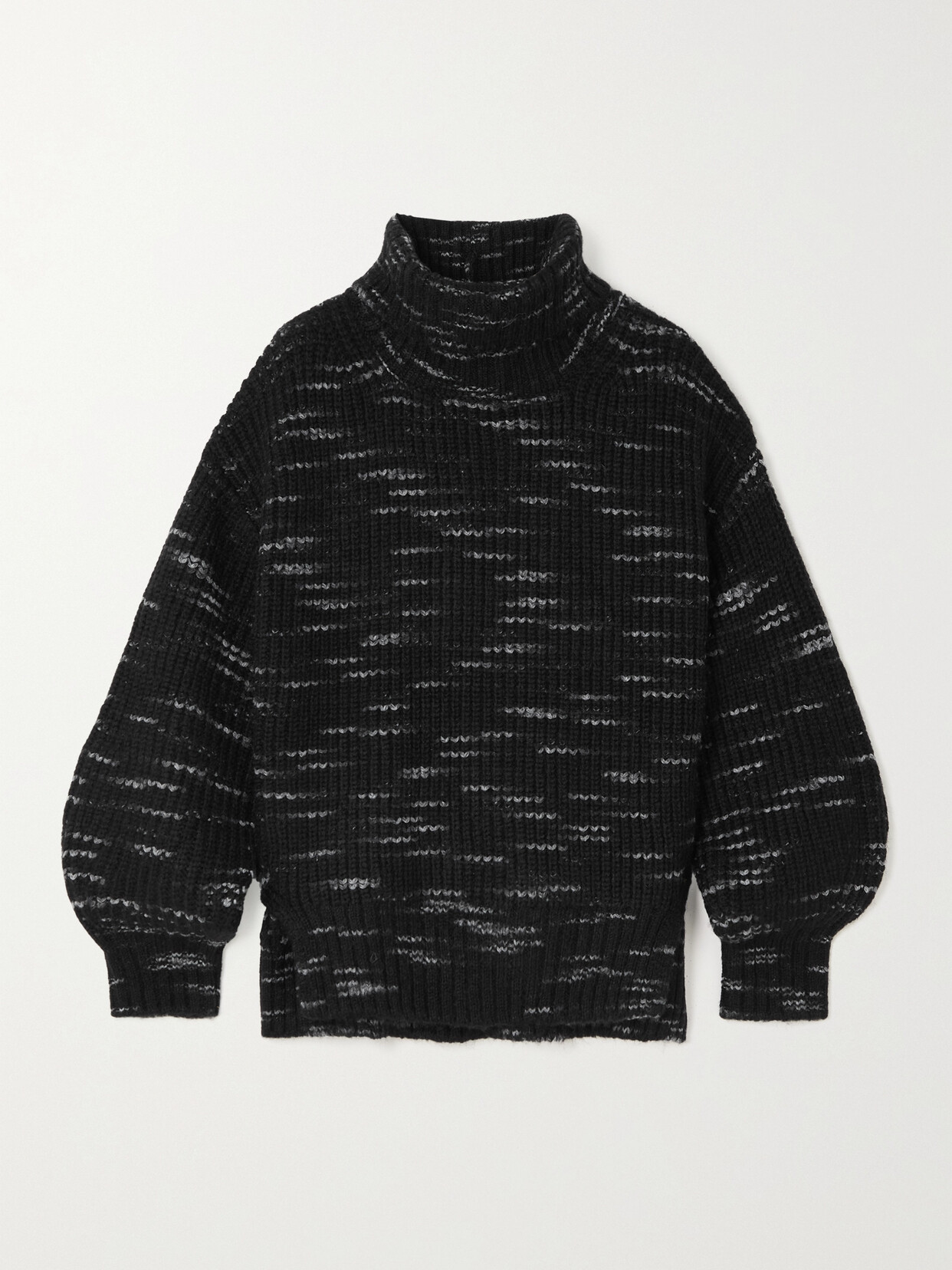 Varley - Marlena Ribbed-knit Turtleneck Sweater - Black