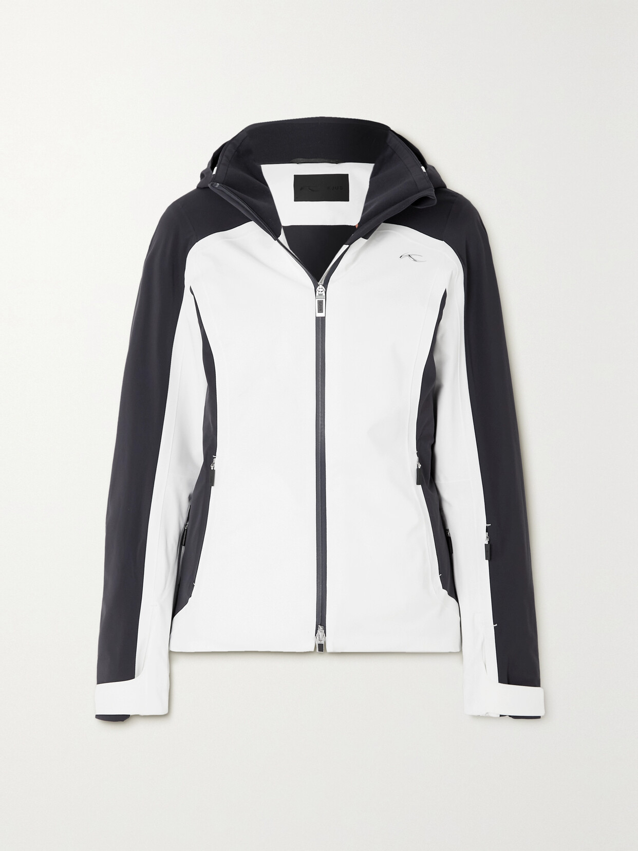 Kjus Formula Hooded Padded Ski Jacket In White