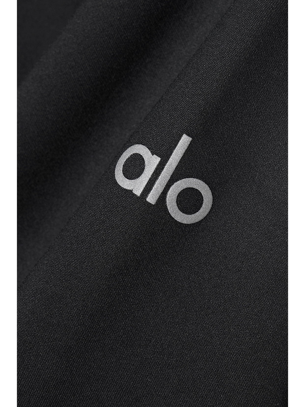 Alo Yoga Airlift Hooded Stretch-jersey Sweatshirt In Black