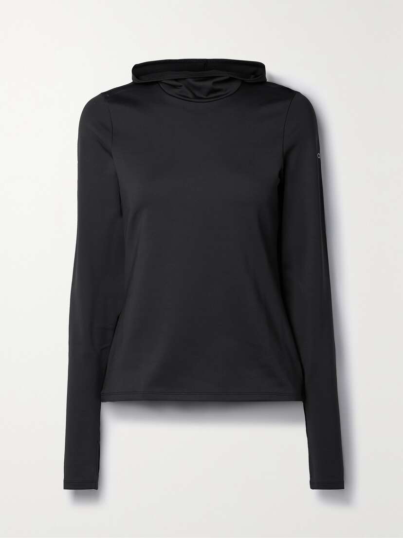 Alo Yoga Airlift Hooded Stretch-jersey Sweatshirt
