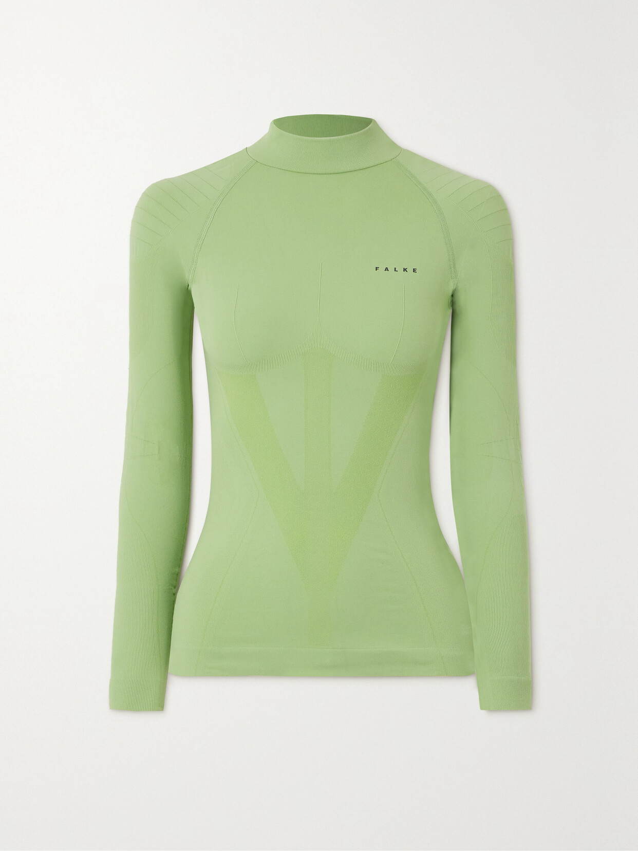 FALKE Ergonomic Sport System Stretch-jersey Turtleneck Top - Green