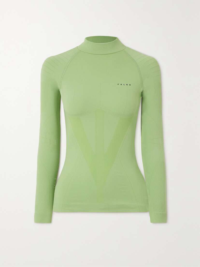 FALKE Ergonomic Sport System Stretch-jersey Turtleneck Top