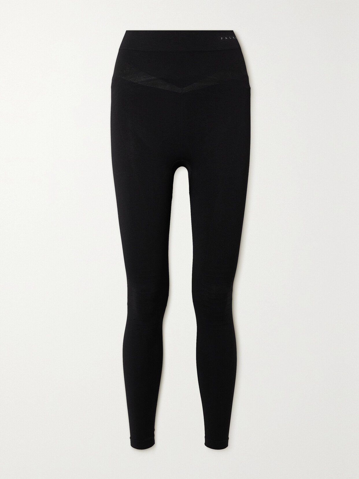 FALKE Ergonomic Sport System - Maximum Warm Stretch-jersey Leggings - Black